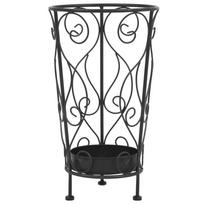 Stovas skėčiams vintažinio st metalas 26x46cm juodas