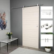 Stumdomų durų įrangos rinkinys 183cm nerūd plien sidabr