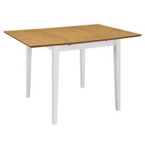 Išskleidžiamas valgomojo stalas baltas (80x120)x80x74 cm MDF