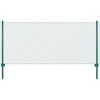 Tinklinė tvora iš vielos su stulpais žalios sp 25x1 m
