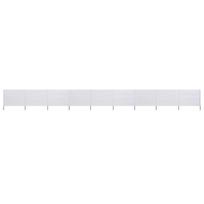 Uždanga nuo vėjo 9 plokštės smėlio balta 1200x120cm audinys