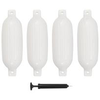 Valties bortų apsaugos baltos spalvos 4vnt 585x165cm PVC