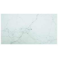 Stalviršis baltas 120x65cm 8mm marmuro tekstūros stiklas