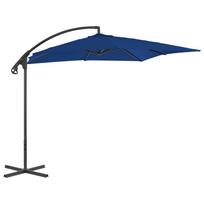 Gembinis sodo skėtis su plieniniu stulpu mėlynas 250x250cm
