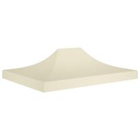 Proginės palapinės stogas kreminės spalvos 4x3m 270 g/m²