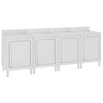 Spintelė su darbastaliu 240x60x96cm nerūdijantis plienas