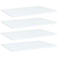 Knygų lentynos plokštės 4vnt baltos 60x40x15cm MDP