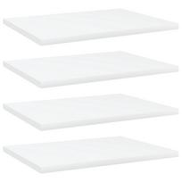 Knygų lentynos plokštės 4vnt baltos 40x30x15cm MDP