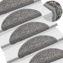 Laiptų kilimėliai 10vnt pilkos spalvos 56x17x3cm