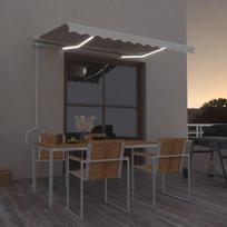 Automatinė markizė su LED/vėjo jutikliu kreminė 350x250cm