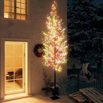 Kalėdinis medis 400cm 1200 spalvotų LED su vyšnių žiedais