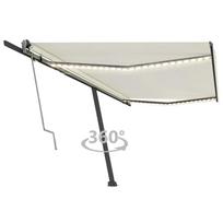Automatinė markizė su LED/vėjo jutikliu kreminė 500x300cm