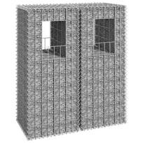 Gabionų krepšių kolonos 2vnt 40x40x100cm geležis