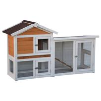 Pet Narvelis triušiams Queensland baltas ir rudas 147x53x85cm