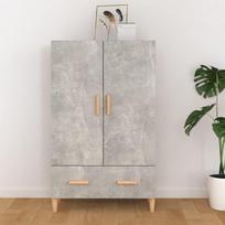 Komoda betono pilkos spalvos 70x31x115cm apdirbta mediena