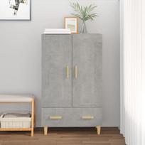 Komoda betono pilkos spalvos 70x31x115cm apdirbta mediena