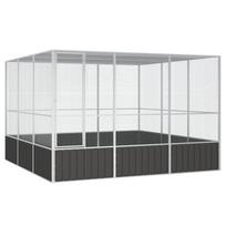 Paukščių narvas antracito 3025x3245x2115cm plienas