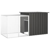 Narvas viščiukams antracito 200x91x100cm plienas