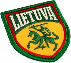 Antsiuvas Skydo formos Vytis Lietuva, 50 x 65 mm