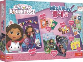 TREFL GABBY´S DOLLHOUSE 8in1 Mix&Play stalo žaidimų rinkinys Gabby’s Dollhouse