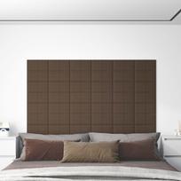 Sienų plokštės 12vnt rudos 30x15cm audinys 054m²