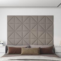 Sienų plokštės 12vnt pilkos 30x30cm aksomas 054m²