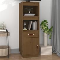 Komoda medaus ruda 34x40x1085cm pušies medienos masyvas