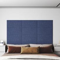 Sienų plokštės 12vnt mėlynos 60x30cm audinys 216m²