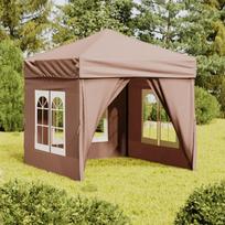 Proginė palapinė su šoninėmis sienomis taupe 2x2m