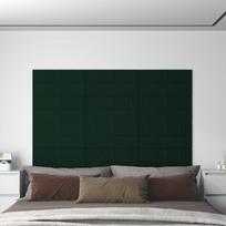 Sienų plokštės 12vnt žalios 60x30cm aksomas 216m²