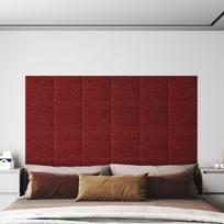 Sienų plokštės 12vnt vyno 30x30cm audinys 108m²