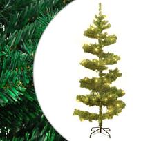 Kalėdų eglutė su stovu žalia 180cm PVC spiralės formos