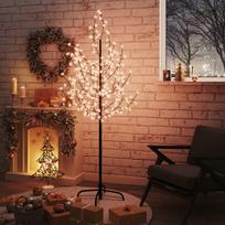 LED medis su vyšnių žiedais 180cm 200 šiltų baltų LED