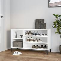 Spintelė batams baltos spalvos 102x36x60cm apdirbta mediena