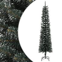 Dirbtinė siaura Kalėdų eglutė su stovu žalia 240cm PVC