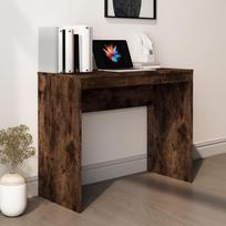 Rašomasis stalas dūminio ąžuolo spalvos 90x40x72cm mediena