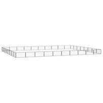 Šunų aptvaras 36 segmentai juodas 100x50cm plienas