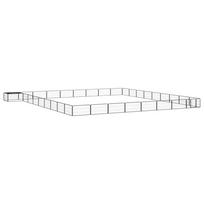 Šunų aptvaras 36 segmentai juodas 100x50cm plienas