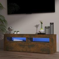 Televizoriaus spintelė su LED dūminio ąžuolo 120x35x40cm