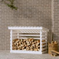 Stovas malkoms baltas 108x73x79cm pušies medienos masyvas