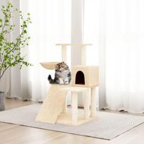Draskyklė katėms su stovais iš sizalio kreminės spalvos 82cm