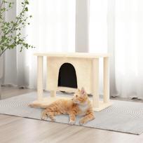 Draskyklė katėms su stovais iš sizalio kreminės spalvos 50cm