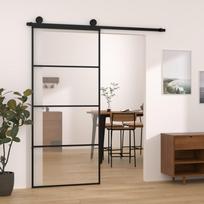 Stumdomos durys su įrangos rinkiniu 90x205cm ESG ir aliuminis