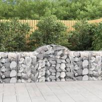 Išlenkti gabiono krepšiai 40vnt 200x50x80/100cm geležis