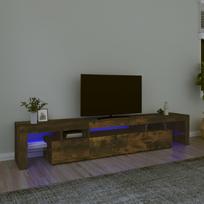 Televizoriaus spintelė su LED dūminio ąžuolo 215x365x40cm