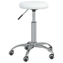 Valgomojo kėdė baltos spalvos dirbtinė oda (333151)