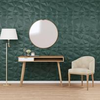 Sienų plokštės 48vnt žalios 50x50cm XPS 12m² deimantų
