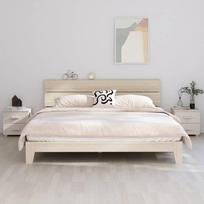 Naktinės spintelės HAMAR 2vnt baltos 40x35x445cm pušis