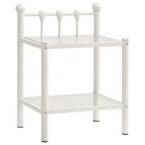 Spintelė balta/skaidri 45x345x605cm metalas ir stiklas
