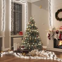 LED lempučių girlianda 74m PVC 400 šaltų baltų LED tanki